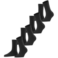 Esprit Socken Solid W So Baumwolle einfarbig Multipack, Schwarz