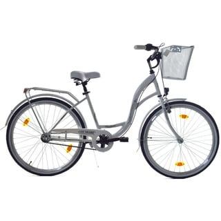 T&Y Trade Cityrad 26 Zoll Mädchen Damen City Fahrrad Rad Bike 3 GANG NEXUS Reflex Weiß, 3 Gang Shimano, Nabenschaltung, Rücktritt, Gepäckträger, Licht, 3 Nexus Gang, Seitenständer, Korb