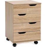FineBuy SV51850 Rollcontainer 40 x 60 x 40 cm braun