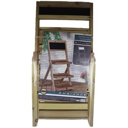 Blumentreppe mit 3 Ablagen 39x17x76 cm Holz