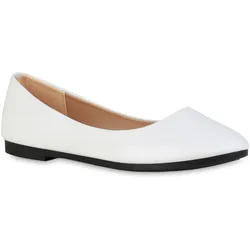 Damen Klassische Ballerinas in Weiss