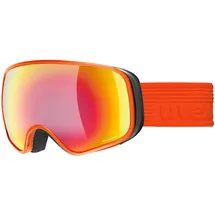 Uvex Unisex Kinder, scribble FM sph Skibrille, red/rainbow-clear, one size