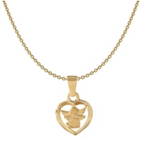 Acalee 50-1012 Kinder-Halskette mit Herzengel Gold 333 / 8K Kinderschmuck, 40 cm