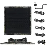 WILDGAMEPLUS Im Freien Camouflage 25000mAh Kohlefaser Solarpanel Pack, Ausgang 5V/6V/9V/12V 20W Typ-C Schnellladung für Wild Trail Security Kamera LED Lichter Wohnmobile WG-25000C