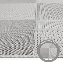 Andiamo Arizona Outdoor-Teppich 67 x 140 cm Grau/Silber