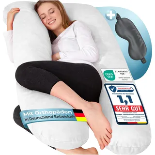 eloneo Stillkissen 153 cm Weiß