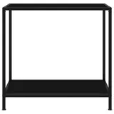 vidaXL Konsolentisch Schwarz 80x35x75 cm Hartglas