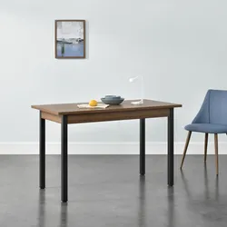 Esstisch Den Haag 120x60 cm Stahl Walnussoptik