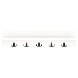 [en.casa] Wandgarderobe Hammarö 80 x 11 x 18 cm Weiß