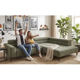 Home Affaire Eckcouch Polyester L-Form 3-Sitzer Grün