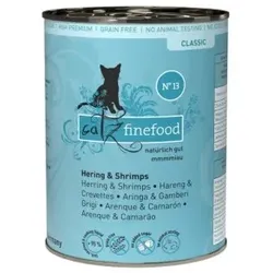 Catz finefood Nassfutter Katze Classic Adult No. 13 Hering & Shrimps 6x400 g