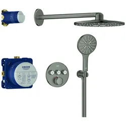 GROHE Unterputz-Duschsystem Grohtherm SmartControl 34863 THM r. Form 3 ASV hard graph. geb., 34863AL 34863AL0