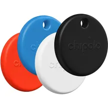 Chipolo POP Schwarz/Weiß/Rot/Blau - 4-Pack