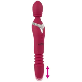Javida Massagestab Warming & Thrusting Vibe mit Stoß- und Wärmefunktion, rot