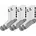 Socken 3er Pack Schwarz/Grau/Weiß 39-42