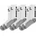 Classic 5-C Socken Schwarz/Grau/Weiß 39-42
