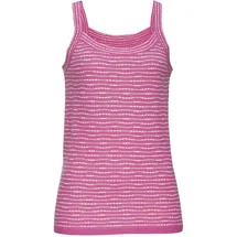 VIVANCE Stricktop mit Streifenstruktur Pink/Creme 40/42