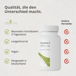Vitacare Vitamin D3 + K2 Depot Tabletten 180 St.