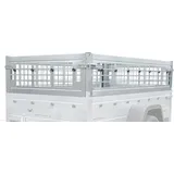 UNITRAILER Bordwandaufsatz 40 cm für Garden Trailer 200 Anhänger, Zusatzbordwände aus verzinktem Blech zur Laderaumerhöhung auf 200x106 cm Ladefläche, inklusive Montageschrauben