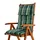Beautissu Hochlehner Auflage 120 x 50 x 8 cm Grün kariert 2 St.