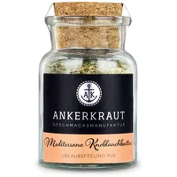 Ankerkraut Mediterrane Knoblauchbutter Gewürz, 85g im Korkenglas, Zuckerfrei, Würzige Zutaten für Butter, Geschenk-Idee, Grill-Abend mit Freunde & Familie, Premium Qualität Ohne Geschmacksverstärker