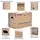 KK Verpackungen 40 x Officebox® Archivbox Officebox Ordnerkarton Archivkarton mit Sichtfenster Braun