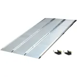 Baumarktplus DREIBREIT by TRUTZHOLM 3-fach Auffahrrampe klappbar 222cm Tragkraft 1650kg Alu silber geriffelt
