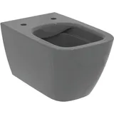 Ideal Standard i.life B Wand-WC mit WC-Sitz Grau glänzend