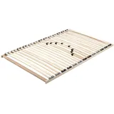 Lattenrost Lattenrost Kassia 200x140x7 Federholzrahmen Schichtholz Natur, 58 aufm Kessel, inkl. Versand, Liegefläche 140 x 200, 26 Leisten, Härteverstellung im Lendenbereich beige