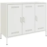 vidaXL Sideboard Weiß 100,5x39x79 cm Stahl