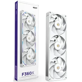 NZXT F360X Performance RGB Gehäuselüfter (Single-Frame) 120mm Weiß