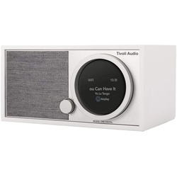 Tivoli Audio Model One Digital 2G weiß/grau Digitalradio (DAB) (Digitalradio (DAB),FM-Tuner, DAB+ / FM-Tuner, Bluetooth, W-LAN, Streaming, Wecker, Fernbedienung) weiß