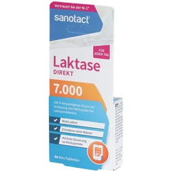 Sanotact Laktase direkt 7.000 Mini Tabletten 90 St