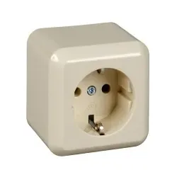 Elso 385004 Steckdose 16A CONTURA Steckklemme reinweiß