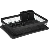 5five simply smart 5five - metallabtropfgestell mit schwarzem "mayaj"-tablett