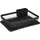 5five simply smart 5five - metallabtropfgestell mit schwarzem "mayaj"-tablett