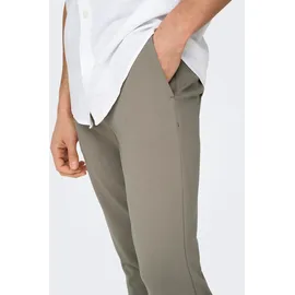 Only & Sons ONSMARK Slim Fit Chinohose Braun 32 30