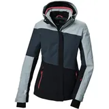 KILLTEC Damen Skijacke/Funktionsjacke mit abzippbarer Kapuze und Schneefang KSW 67 WMN SKI JCKT, hellpetrol, 42,