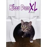 The Kitty Pass XL Große Katzentür für den Innenbereich, versteckte Katzentoilette