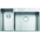 Franke BWX 220-54-27 TL rechts Aufsatzwanne Edelstahl Handbetätigung 860 x 510 mm