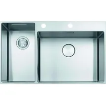 Franke BWX 220-54-27 TL rechts Aufsatzwanne Edelstahl Handbetätigung 860 x 510 mm