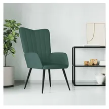 vidaXL Relaxsessel Dunkelgrün Samt 61 x 96 x 70 cm Grün