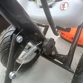 bricoline Motorsense mit Verbrennungsrädern, Rasenmäher, 5,2 PS, Benzinmischung: Öl