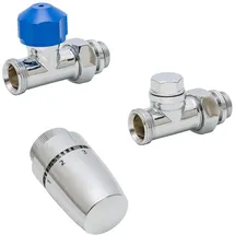 Schulte ExpressPlus Thermostat-Set Durchgang verchromt
