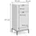 Vicco Eliza Badschrank 40 x 87 cm Weiß