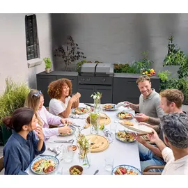 cozze Grillwagen 68 x 90 x 60 cm Stahl schwarz