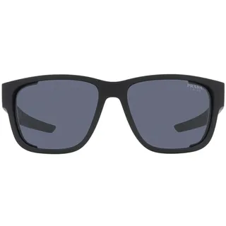 Prada Herren DG009R Sonnenbrille, Black Rubber/Blue, Einheitsgröße (Herstellergröße: 65) - Einheitsgröße (Herstellergröße: 65)