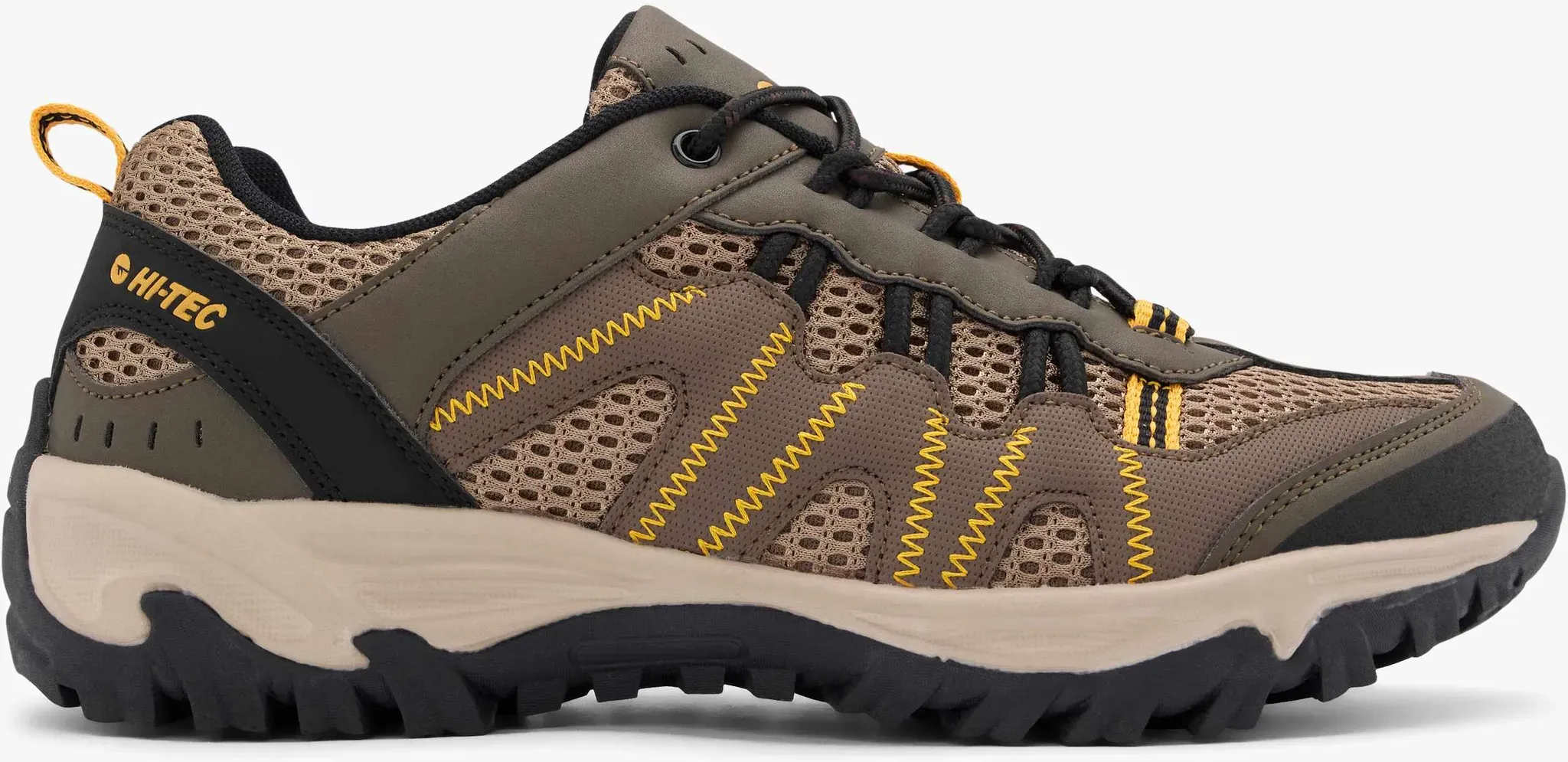 Hi-Tec Jaguar Trekking-Schuh Taupe, Herren, Größe: 42, Material: Mesh/Textil - Hi-Tec Jaguar Trekking-Schuh Taupe, Herren, Größe: 42, Material: Mesh/Textil - man - Taupe