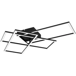 GLOBO Lighting|Deckenleuchte Metall schwarz matt, LED - Weiß