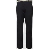 S.Oliver - Chino mit geflochtenem Gürtel und Garment Dye,